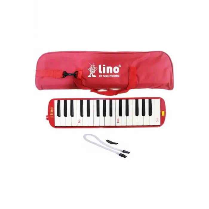 Lino 32k Bez Çantalı Melodika (kırmızı)