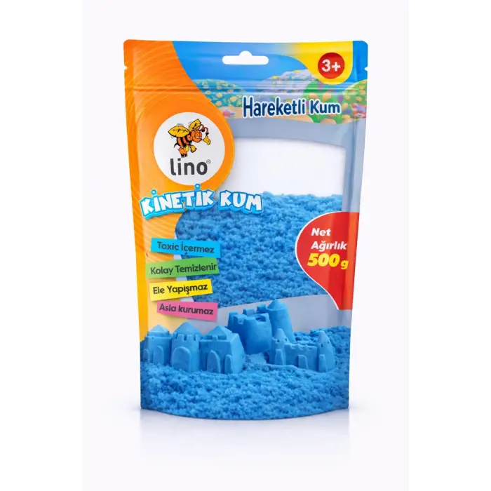 LİNO KİNETİK KUM 500 GR MAVİ