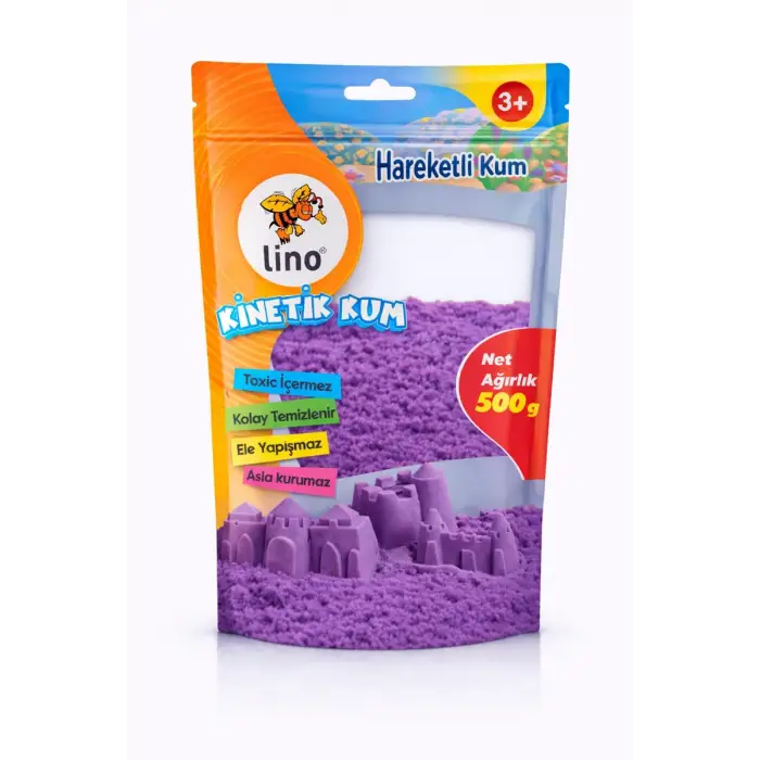 LİNO KİNETİK KUM 500 GR MOR