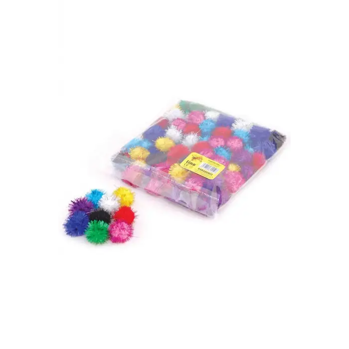 Lino Ponpon Karışık Simli 40 Lı