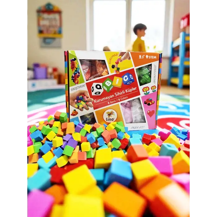 Lino Qbic Kurumayan Sihirli Küpler - 8 Renk