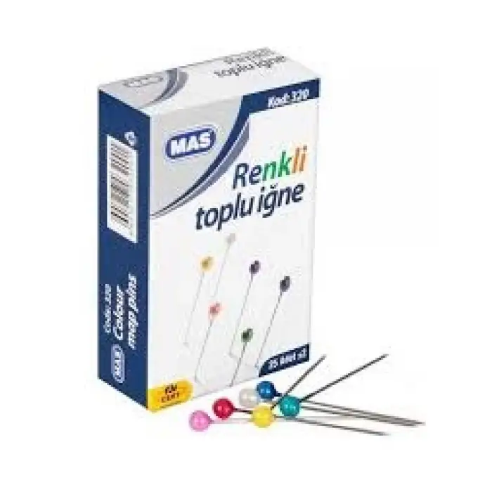 Mas Renkli Toplu İğne 25 Li