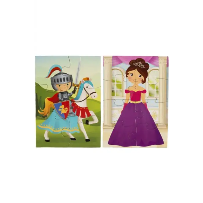 Masal Kahramanları - 4 Mini Puzzle - Null