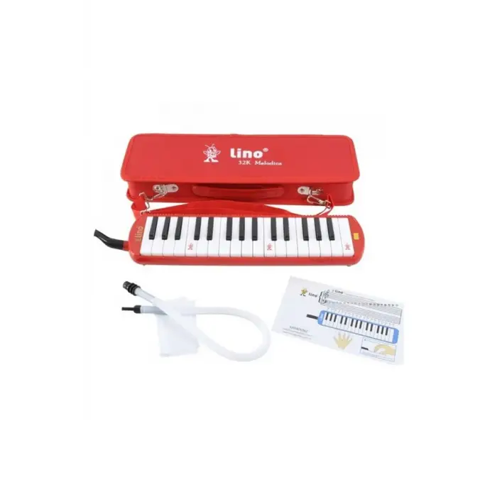 Melodika 32 Tuşlu Özel Çantalı Kırmızı