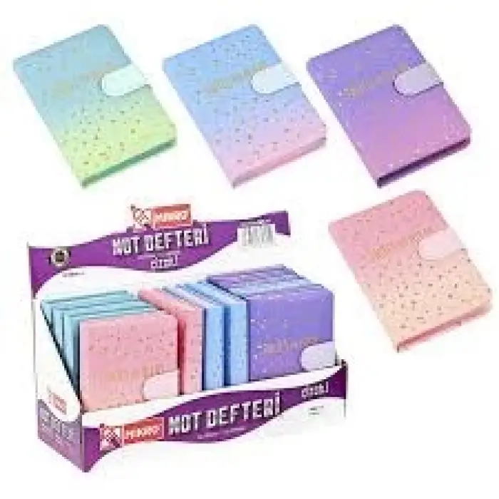 Mikro Not Defteri Çizgili Kilitli