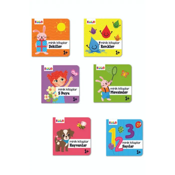 Minik Kitaplar 1+ Yaş 6 Kitap