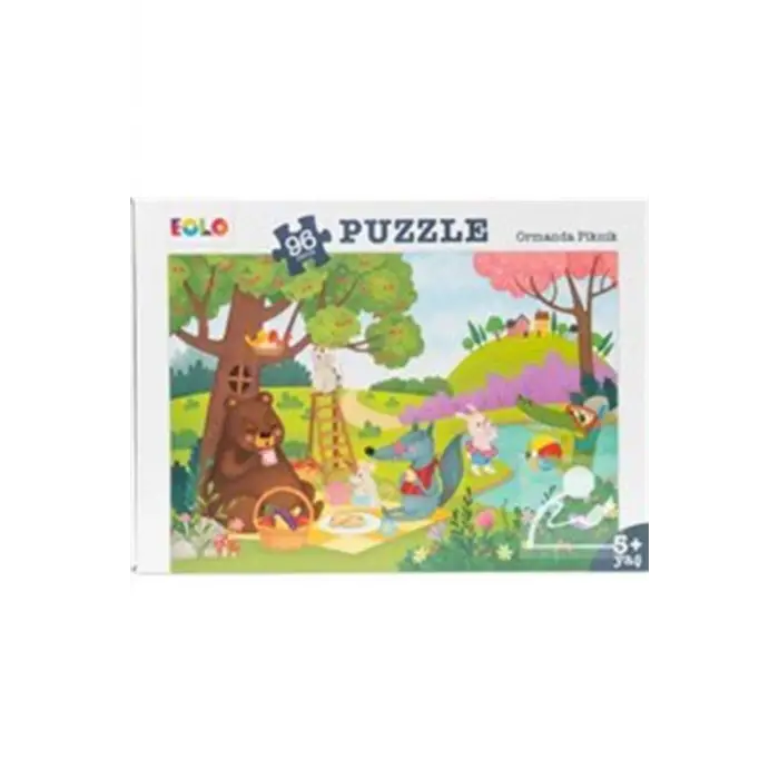 Ormanda Piknik 96 Parça Puzzle