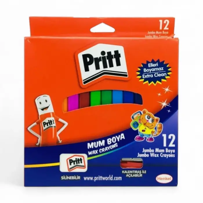 Pritt Mum Boya 1655739 Jumbo Üçgen Silineb 12