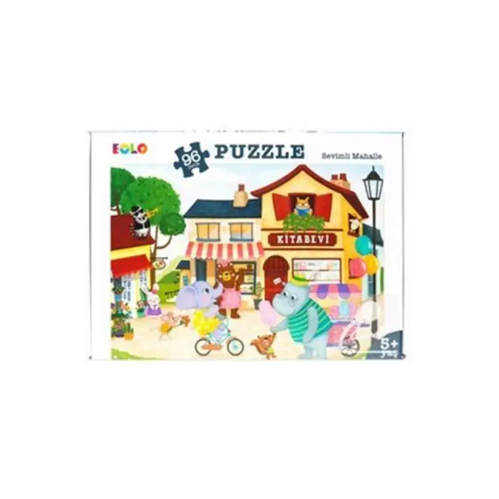 Sevimli Mahalle / 96 Parça Puzzle