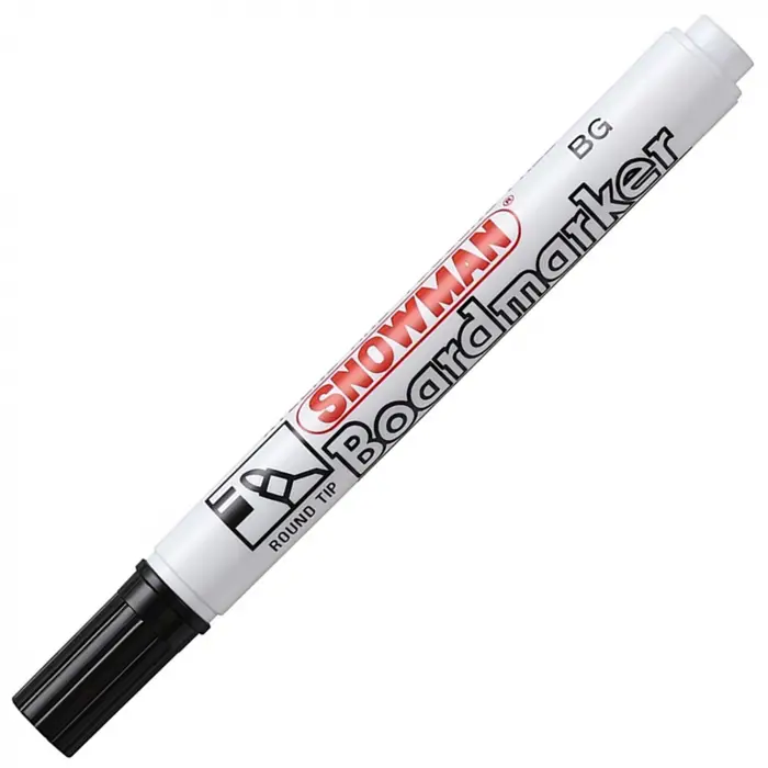 Snowman Tahta Kalemi Yuvarlak Uçlu Siyah Bg-12