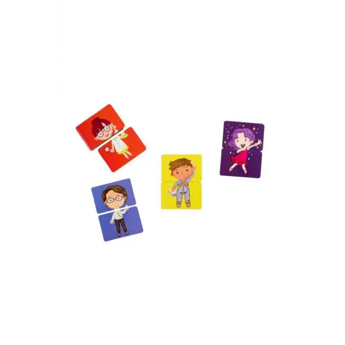 Tamamlama Kartları - Meslekler - Puzzle 2+ Yaş