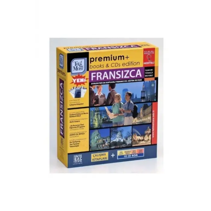 Tell Me More Fransızca Eğitim Seti Full set 10 cd-rom