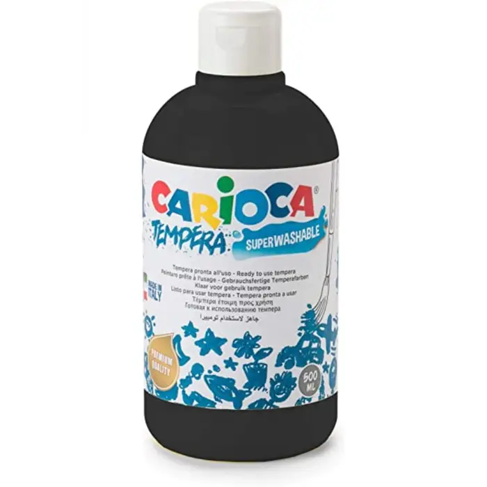 Tempera Boya (SÜPER YIKANABİLİR) 500ml - Siyah