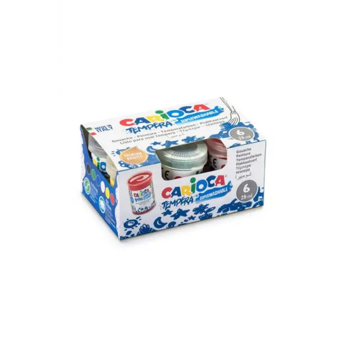 Tempera Boya (SÜPER YIKANABİLİR) 6x25ml