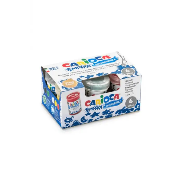 Tempera Boya (SÜPER YIKANABİLİR) 6x25ml
