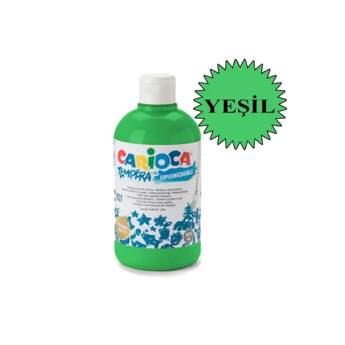Tempera Yıkanabilir Sulu Boya Seti 4 Renk X 500 ml.