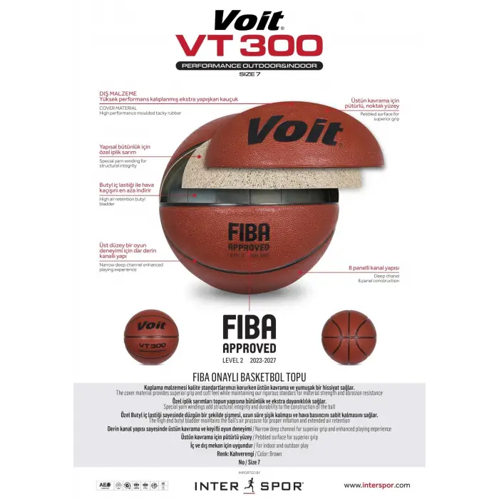 Voit Fıba Onaylı Basketbol Topu