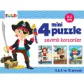 4 Mini Puzzle - Sevimli Korsanlar - Eolo Yayıncılık - Eolo Kolektif Kitabı