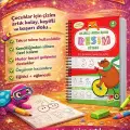 Oluklu Adım Adım Resim Kitabı Sihirli Uçan Mürekkepli Kalem Hediyeli 4-7 Yaş