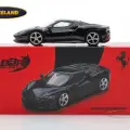 MİNİ GT 1/64 BBR FERRARİ 296 GTB NERO DAYTONE