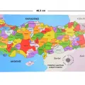 Ahşap Türkiye Puzzle 23x40 cm