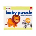 Baby Puzzle Orman Hayvanları İki Parçalı Altı Puzzle