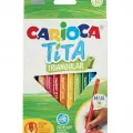 CARİOCA TİTA MAXI ÜÇGEN KURU BOYA KALEMİ 12Lİ