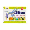 Çocuklar Için Puzzle Sevimli Dinozorlar 2-3 Yaş