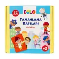 Tamamlama Kartları - Meslekler - Puzzle 2+ Yaş