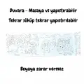 YAPIŞKANLI BOYAMA RULOSU FARM 86X20 CM
