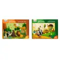 Yer Puzzle 24 Parça 2 Li Set - Ormanda Ve Çiftlikte