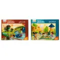 Yer Puzzle 40 Parça 2 Li Set ( Şehirde - Parkta )