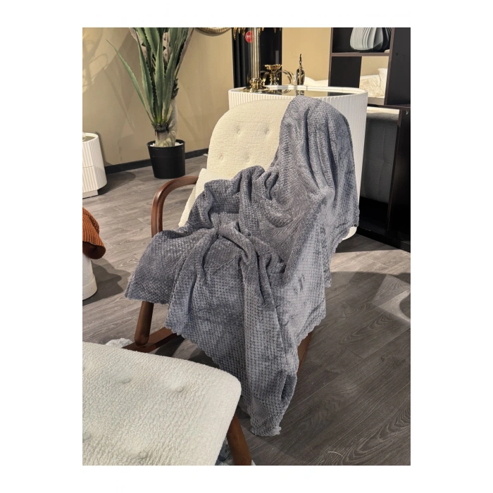 Sofya Peluş Kaymaz Taban Koltuk Örtüsü