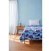 Tek Kişilik Pike Yatak Örtüsü 150x240 cm Taraftar Desen