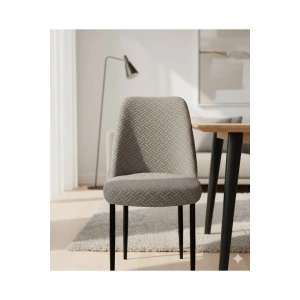 Tuğla Desen Oval Sandalye Kılıfı Likralı Esnek Yıkanabilir Lastikli Sandalye Örtüsü( 1 Adet )