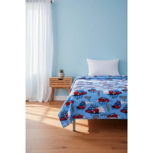 Tek Kişilik Pike Yatak Örtüsü 150x240 cm Taraftar Desen