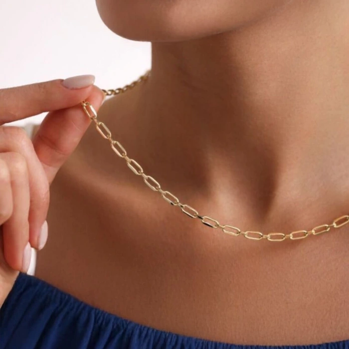 14 Ayar Altın Ataç Zincir