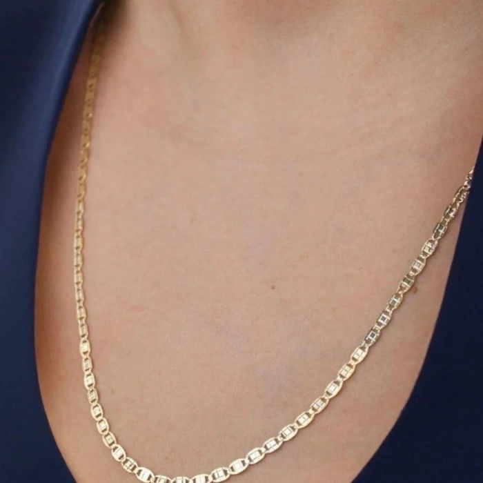 14 Ayar Altın Ayna Zincir