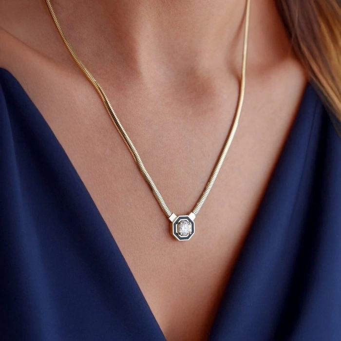 14 Ayar Altın Çağla Modeli Balık Sırtı Set Takımı