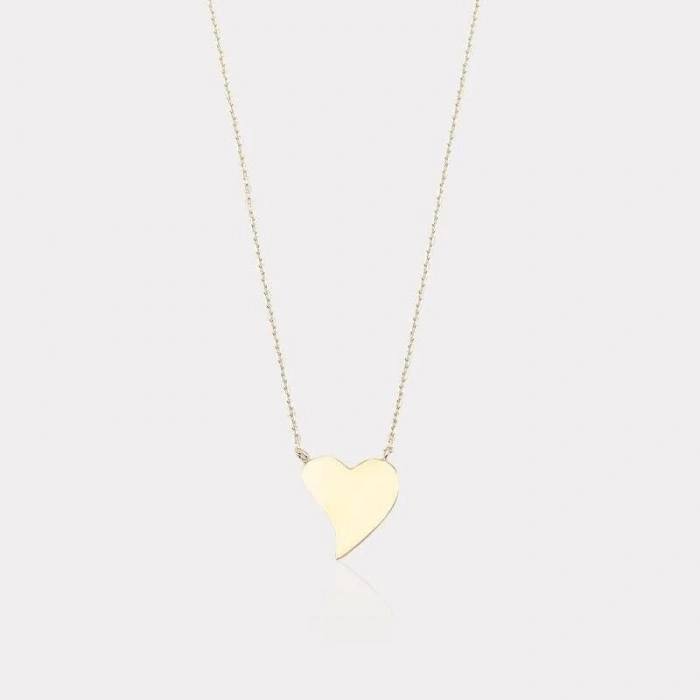 14 Ayar Altın Kalp Kolye