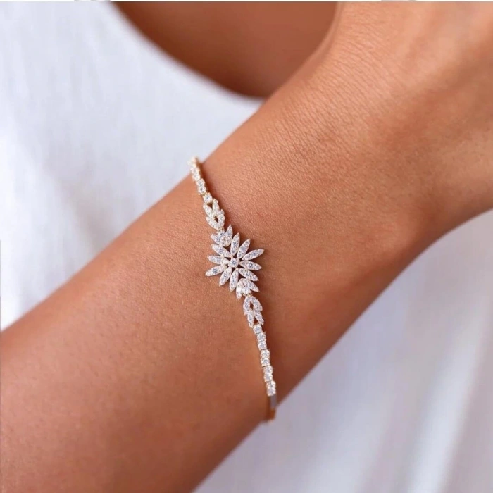 14 Ayar Altın Sarı Trapez Damla Set Takımı