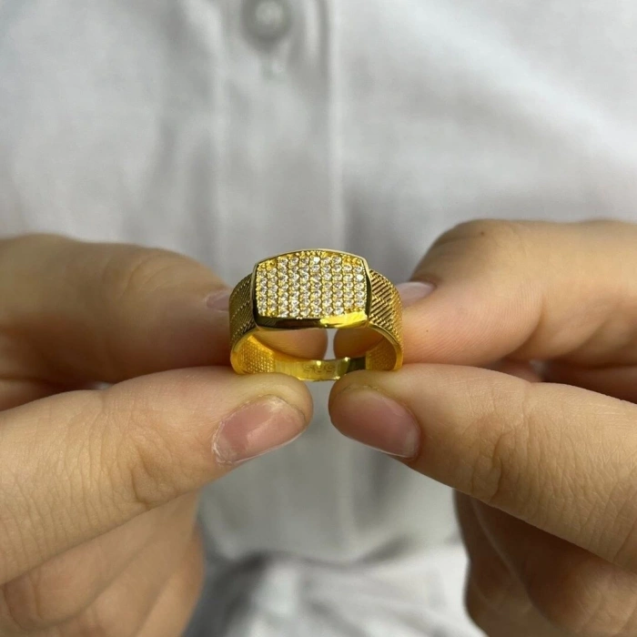 14 AYAR ALTIN TAŞLI TRABZON YÜZÜK