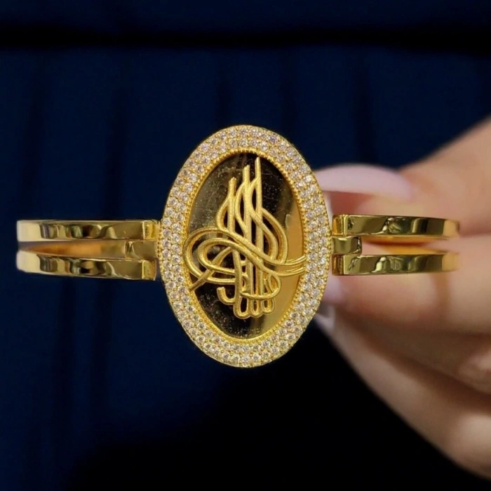 14 Ayar Altın Turalı Kaburga Kelepçe