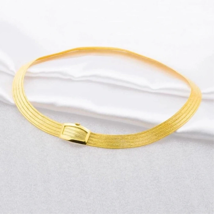 22 Ayar Altın Sade 9 Sıra Trabzon Hasır Set Takımı