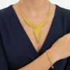 Altın Dorika Kalze Mesh Set Takımı