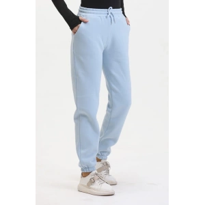 3 iplik şardonlu paça lastikli eşofman bebe mavi is001