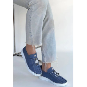 Warte Mavi Süet Bağcıklı Spor Ayakkabı