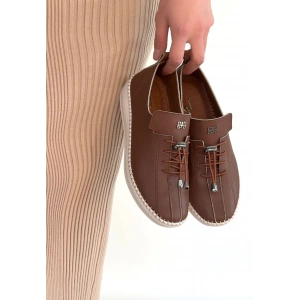 Warte Taba Deri Bağcıklı Spor Ayakkabı