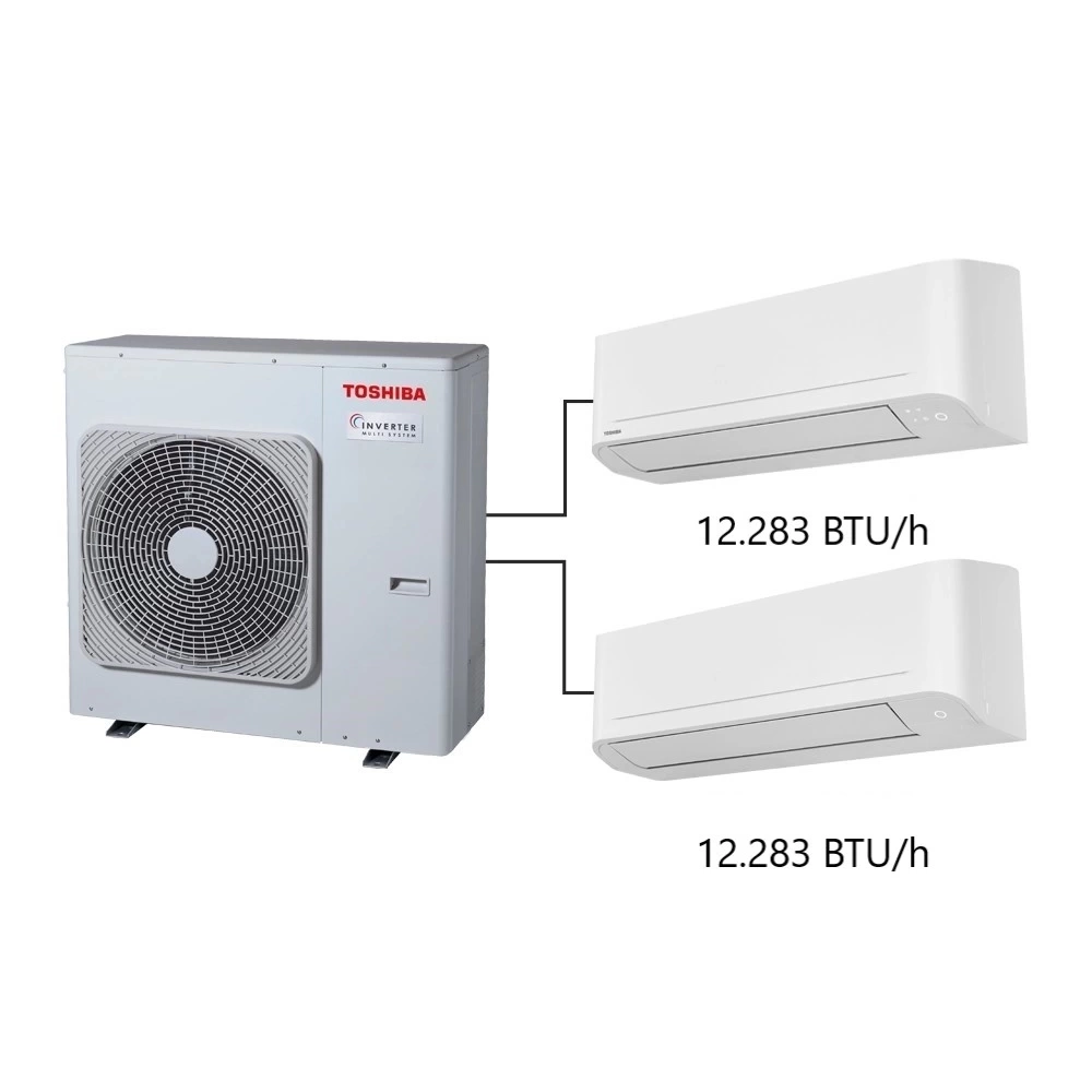 Toshiba 2M Multi Split Klima 12.000+12.000 BTU/h A+++