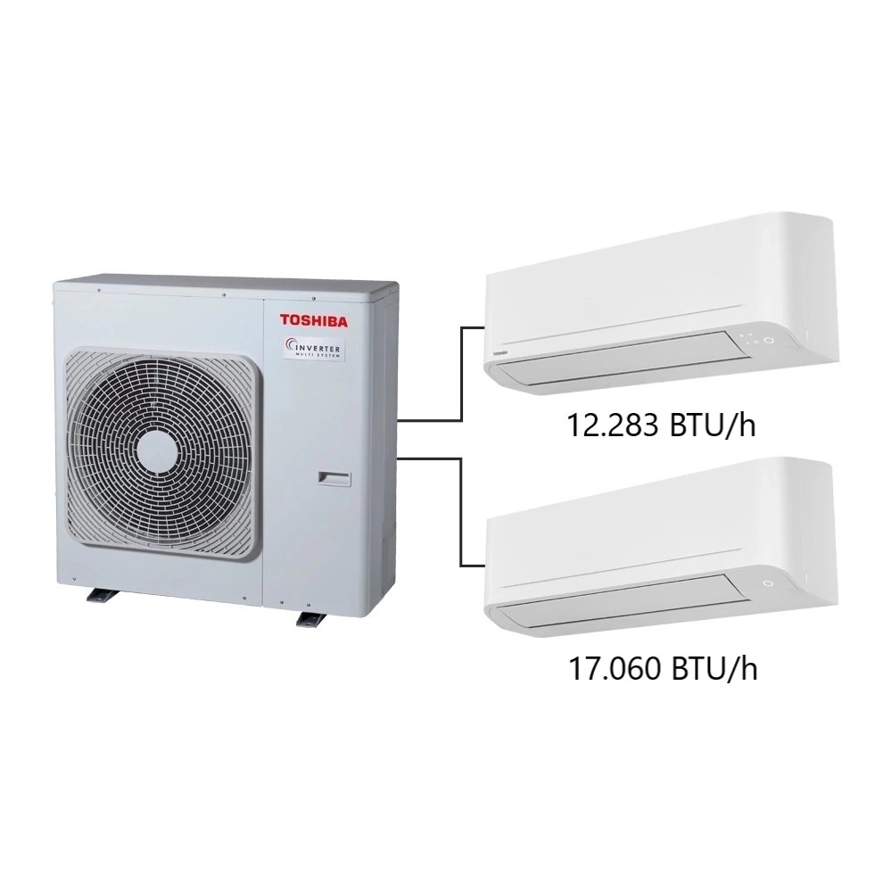 Toshiba 2M Multi Split Klima 12.000+17.000 BTU/h A+++